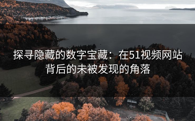 探寻隐藏的数字宝藏：在51视频网站背后的未被发现的角落
